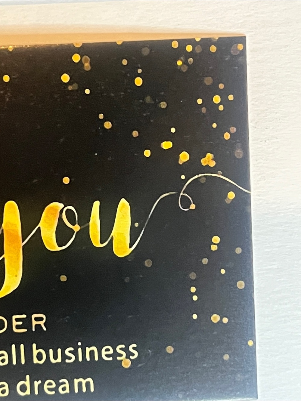 (25) Black & Gold Thank You Cards - Picture 5 of 5
